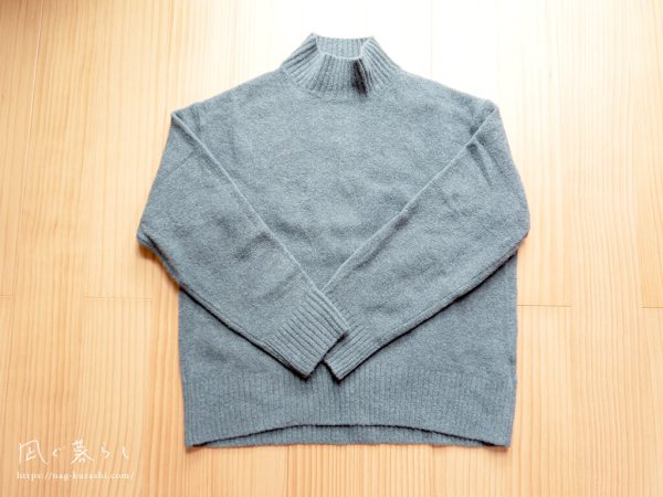 スフレヤーンモックネックセーター（長袖）