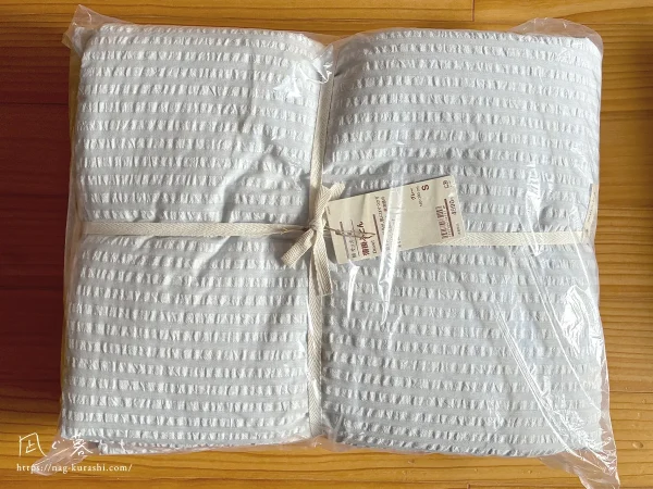 無印良品 綿 サッカー織 薄掛ふとん/S