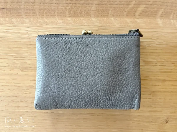トーンオイルヌメ がま口ポケット財布