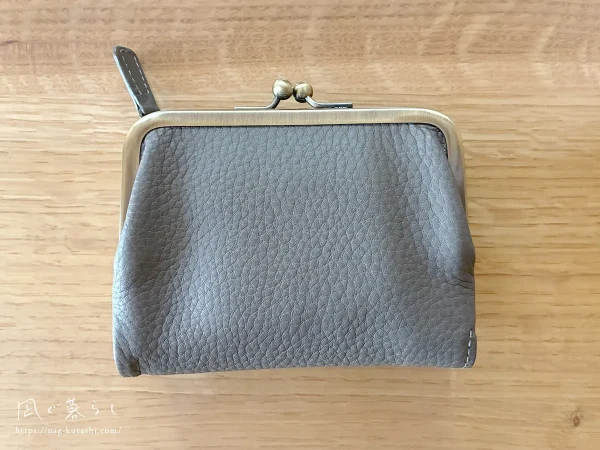 トーンオイルヌメ がま口ポケット財布